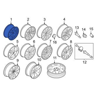 New OEM Wheel Fits, 2016-2020 Ford Mustang - Part # GR3Z1007B