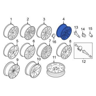 New OEM Wheel Fits, 2015-2023 Ford Mustang - Part # FR3Z1007X