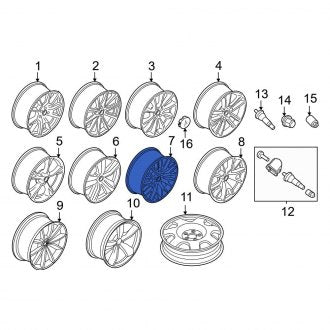 New OEM Wheel Fits, 2015-2023 Ford Mustang - Part # HR3Z1007D