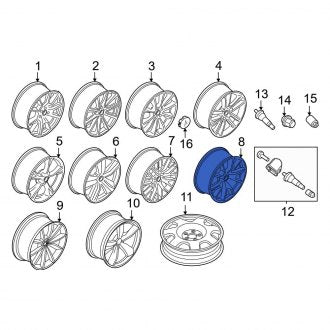 New OEM Wheel Fits, 2015-2020 Ford Mustang - Part # FR3Z1007J