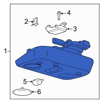 New OEM Upper Overhead Console Fits, 2015-2017 Ford Mustang - Part # FR3Z63519A70CB