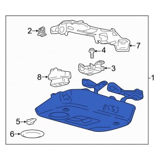 New OEM Upper Overhead Console Fits, 2015-2023 Ford Mustang - Part # FR3Z76519A70BB