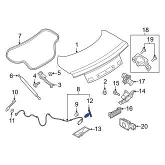 New OEM Rear Deck Lid Release Cable Fits, 2013-2024 Ford Mustang - Part # DA5Z5446318A