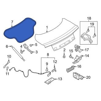 New OEM Rear Deck Lid Seal Fits, 2015-2024 Ford Mustang - Part # FR3Z7643720A