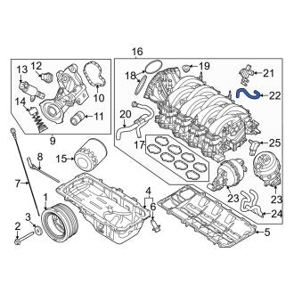 New OEM Vacuum Hose Fits, 2024 Ford Mustang - Part # PR3Z9E498B