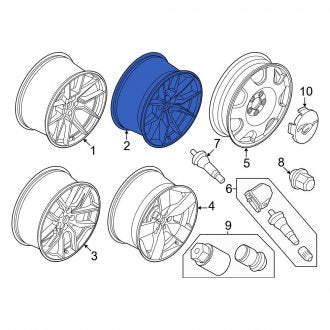 New OEM Wheel Fits, 2024 Ford Mustang - Part # PR3Z1007V