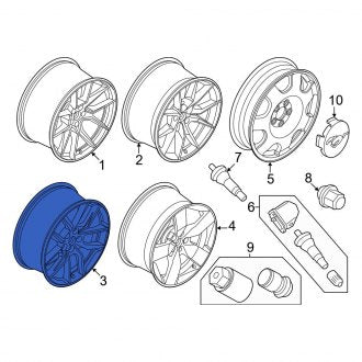 New OEM Wheel Fits, 2024 Ford Mustang - Part # PR3Z1007U