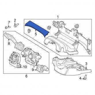 New OEM Upper Instrument Panel Trim Panel Fits, 2024 Ford Mustang - Part # PR3Z6304321AA