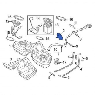 New OEM Upper Fuel Tank Shield Fits, 2024 Ford Mustang - Part # FR3Z9A031D