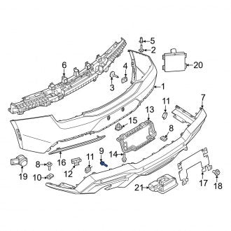 New OEM Valance Panel Screw Fits, 2024 Ford Mustang - Part # W716345S450