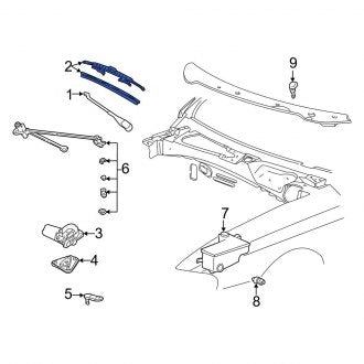 New OEM Windshield Wiper Blade Fits, 2001, 2003-2004 Ford Mustang - Part # 2R3Z17528AA