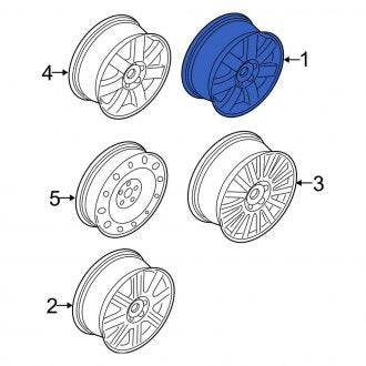 New OEM Wheel Fits, 2005-2007 Ford Five Hundred - Part # 7T5Z1007A