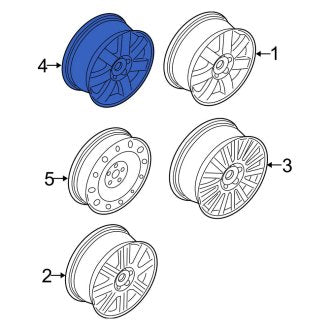 New OEM Wheel Fits, 2005-2007 Ford Five Hundred - Part # 7G1Z1007B