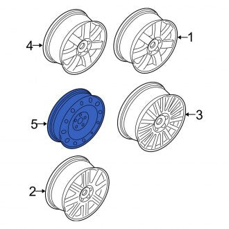 New OEM Wheel Fits, 2007 Ford Five Hundred - Part # 7G1Z1007A