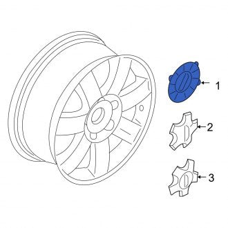 New OEM Wheel Cap Fits, 2005-2007 Ford Five Hundred - Part # 5G1Z1130BA