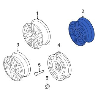 New OEM Wheel Fits, 2008-2009 Ford Taurus - Part # 8T5Z1007B