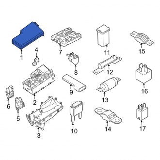 New OEM Upper Junction Block Cover Fits, 2013-2018 Ford C-MAX - Part # FV6Z14A003AA