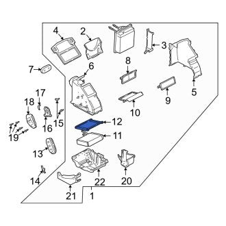 New OEM Upper HVAC Heater Core Seal Fits, 2000-2007 Ford Focus - Part # YS4Z18658CA