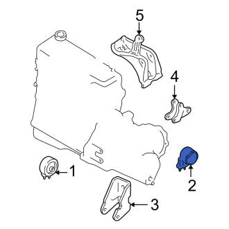 New OEM Upper Manual Transmission Mount Fits, 2000-2003 Ford Focus - Part # 1S4Z7M121PA