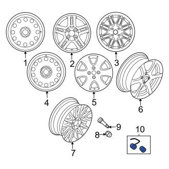 New OEM Wheel Lock Set Fits, 2000-2007 Ford Focus - Part # F1CZ1A043A