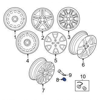 New OEM Wheel Lug Nut Fits, 2000-2003 Ford Focus - Part # YS4Z1012CA