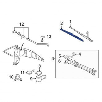 New OEM Windshield Wiper Blade Fits, 2001-2003 Ford Escape - Part # GU2Z17V528M