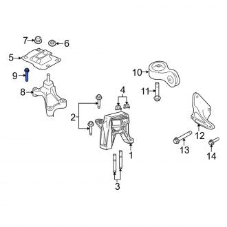 New OEM Upper Manual Transmission Mount Bolt Fits, 2008-2011 Ford Focus - Part # W706777S439