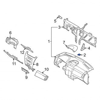 New OEM Upper Instrument Panel Cover Fits, 2008-2011 Ford Focus - Part # 8S4Z54044F58AB