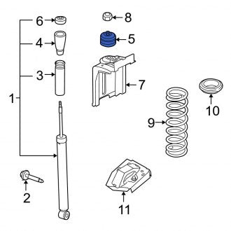 New OEM Upper Suspension Shock Absorber Mount Insulator Fits, 2008-2011 Ford Focus - Part # 3S4Z18A161AA