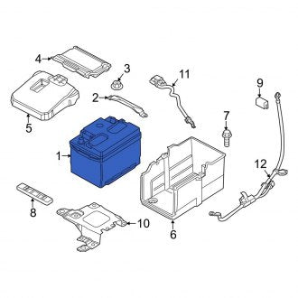 New OEM Vehicle Battery Fits, 1995-2000 Ford Contour - Part # BXL96RA