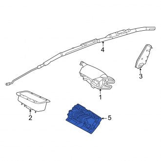 New OEM Upper Instrument Panel Air Bag Fits, 2013-2016 Ford Focus - Part # EM5Z58044A74A