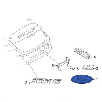 New OEM Rear Door Emblem Fits, 2018-2022 Ford EcoSport - Part # F1EZ9942528F