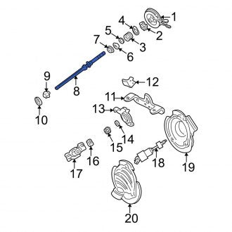 New OEM Upper Steering Shaft Fits, 2000-2007 Ford Taurus - Part # YF1Z3524BA