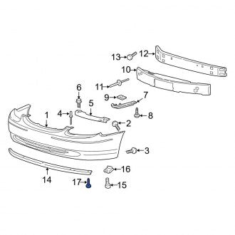 New OEM Valance Panel Screw Fits, 2000-2003 Ford Taurus - Part # N807154S