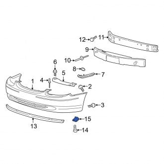 New OEM Valance Panel Nut Fits, 2000-2007 Ford Taurus - Part # N802538S301