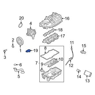 New OEM Lower Engine Intake Manifold Gasket Fits, 2009-2012 Ford Escape - Part # 9L8Z9439A