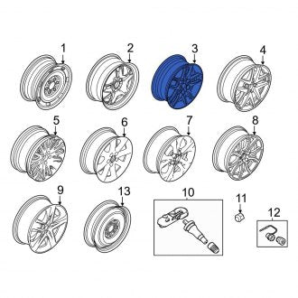 New OEM Wheel Fits, 2010-2012 Ford Fusion - Part # AE5Z1015A