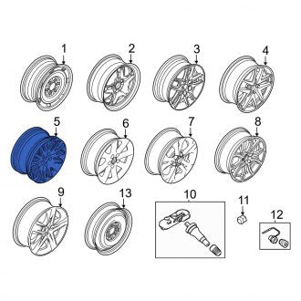 New OEM Wheel Fits, 2010-2012 Ford Fusion - Part # AE5Z1007A