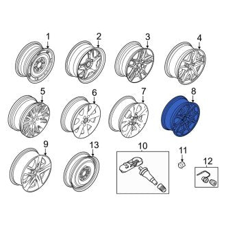 New OEM Wheel Fits, 2010-2012 Ford Fusion - Part # 9E5Z1007E