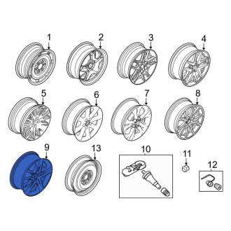 New OEM Wheel Fits, 2011-2012 Ford Fusion - Part # BE5Z1007B