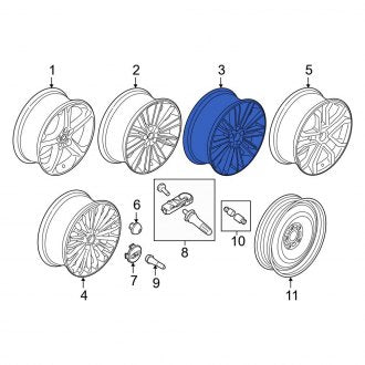 New OEM Wheel Fits, 2019-2020 Ford Expedition - Part # FS7Z1007A