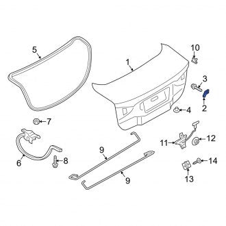 New OEM Rear Deck Lid Stop Buffer Fits, 2019-2020 Ford Expedition - Part # DS7Z17439A00B