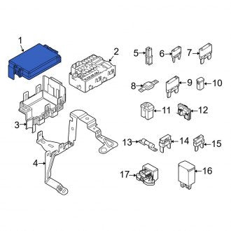 New OEM Upper Junction Block Cover Fits, 2010-2012 Ford Fusion - Part # AE5Z14A003A