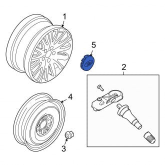 New OEM Wheel Cap Fits, 2010-2011 Ford Focus - Part # 9E5Z1130A