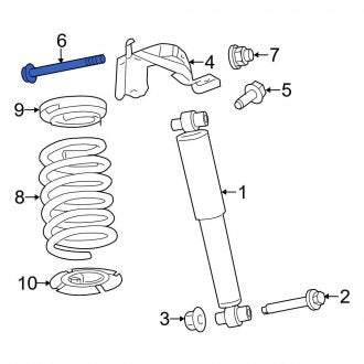 New OEM Upper Suspension Shock Absorber Bolt Fits, 2010-2012 Ford Fusion - Part # W302277S439