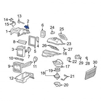 New OEM Upper HVAC Unit Case Bracket Fits, 2002 Ford Thunderbird - Part # XW4Z18A456AA