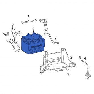 New OEM Vehicle Battery Fits, 2002-2005 Ford Thunderbird - Part # BXT66750