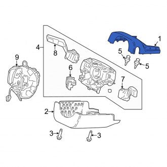 New OEM Upper Steering Column Cover Fits, 2017-2020 Lincoln Continental - Part # GD9Z3530AC