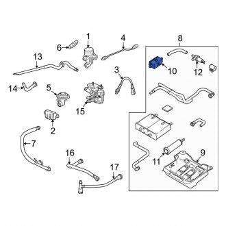 New OEM Vapor Canister Purge Valve Assembly Fits, 2003-2011 Lincoln Town Car - Part # XF2Z9B328AA