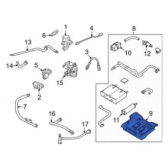 New OEM Vapor Canister Bracket Fits, 1998 Lincoln Continental - Part # XW1Z9D665AA